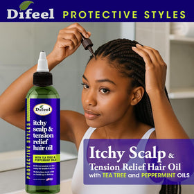 Difeel oil droplet texture highlighting lightweight formula and quick absorption benefit