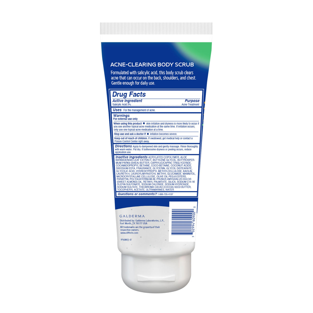 Differin in a shower scene portraying daily routine use and skin improvement