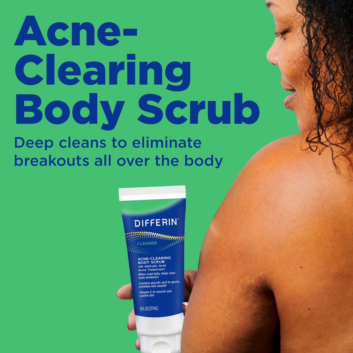 Differin textured gel close-up with beads for visible gentle exfoliation benefit