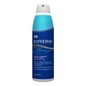Differin front packaging showing bottle and label, promotes clear skin