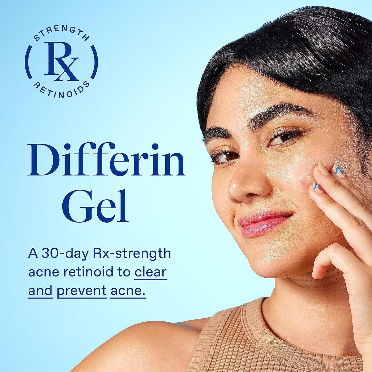 Differin Daily Deep Cleanser bottle front highlighting 5% benzoyl peroxide and deep cleansing