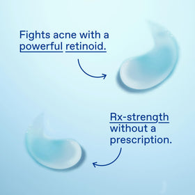 Differin gel on fingertip demonstrating easy spread and lightweight feel
