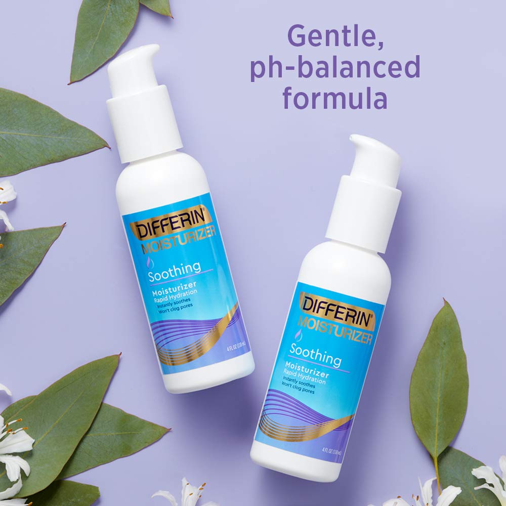 Differin on bathroom shelf in routine setting showing daily skincare support