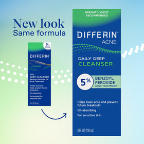 Differin close-up texture on fingertip showing smooth absorbent formula benefit