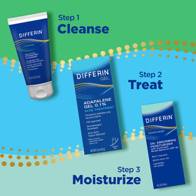 Differin 4 oz tube next to ruler showing actual product size