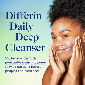 Close-up of Differin gel texture demonstrating smooth application for acne-prone skin