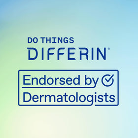 Differin 4 oz placed in toiletry bag showing travel-ready skincare convenience