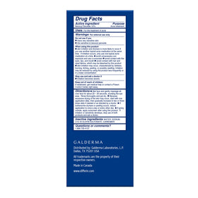 Differin illustrated step-by-step wash to show simple daily usage