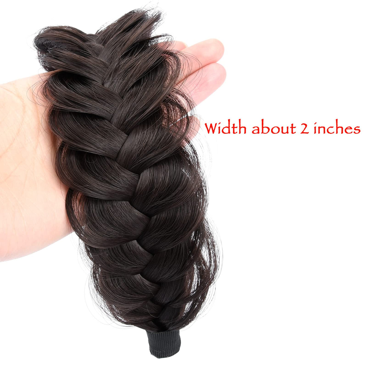DIGUAN close-up of braid texture highlights synthetic fibers and natural look benefit