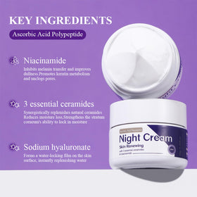 DIKAYI ingredients visual with peptides and hyaluronic acid highlighting repair benefits