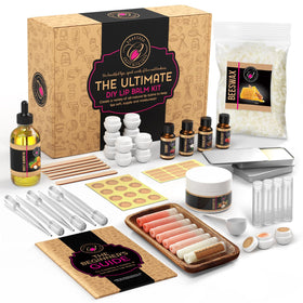 DilaBee front packaging showing complete DIY lip balm kit benefits