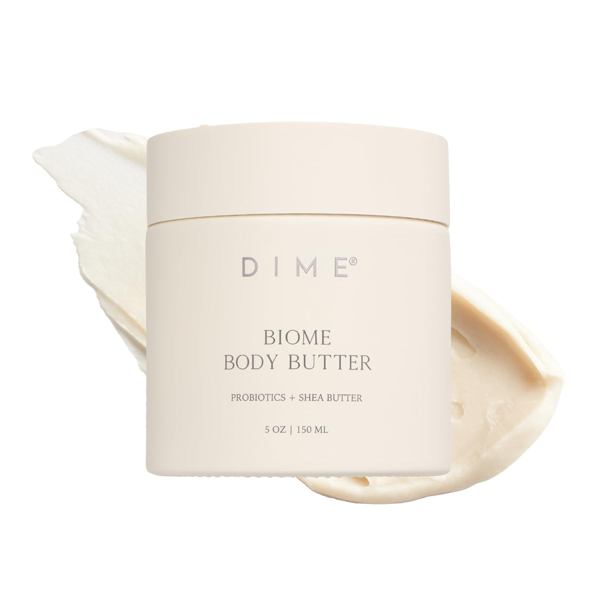 DIME front packaging showing jar and label, conveys nourishing hydration
