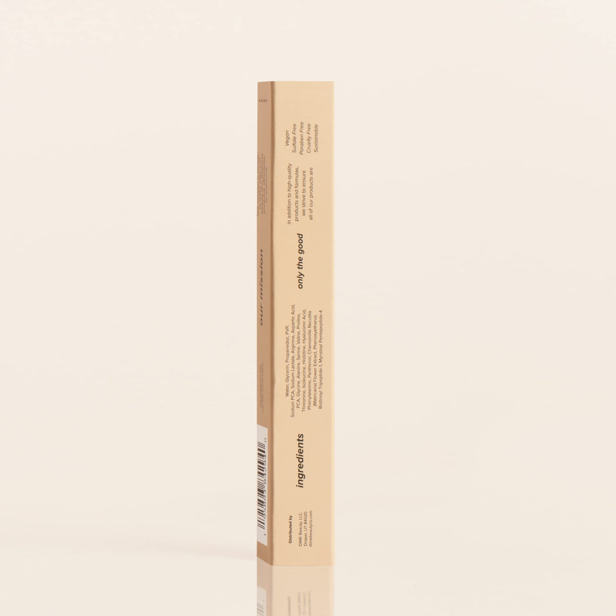 DIME Boost collection display highlighting synergy with eyelash products