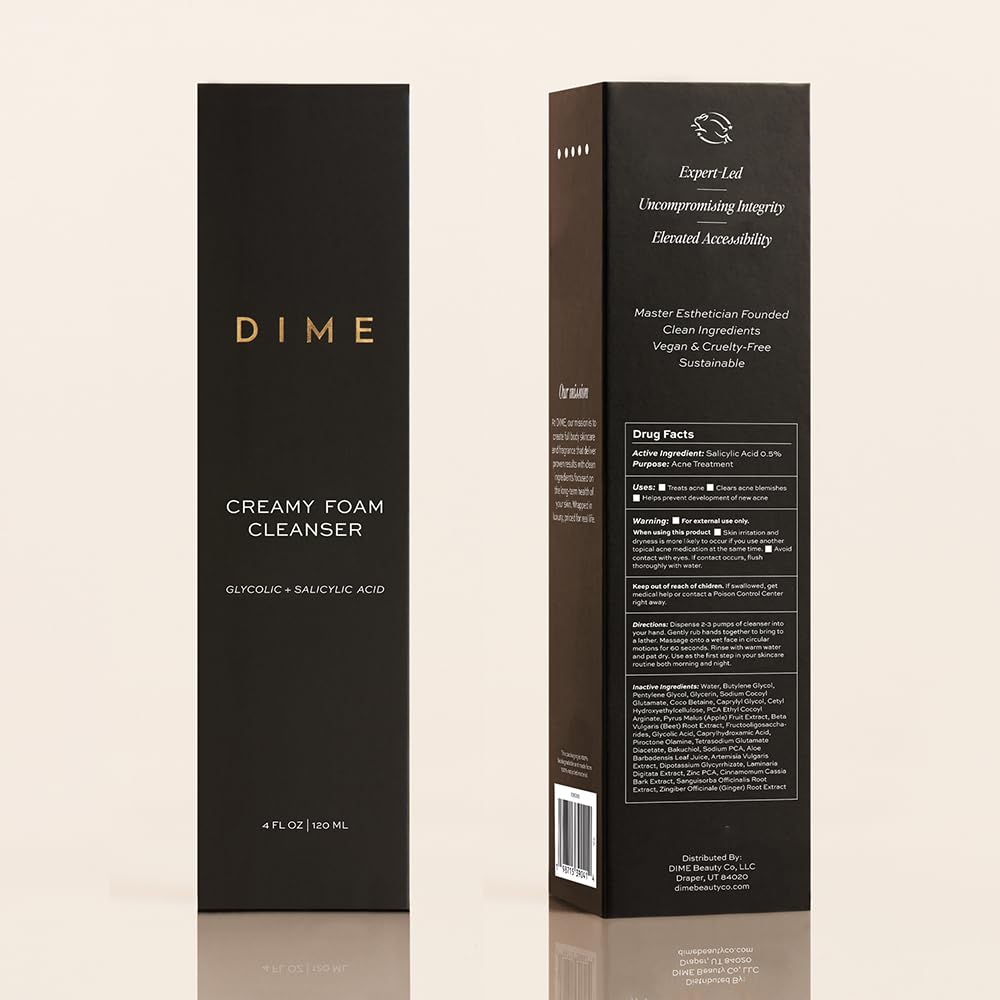 DIME Clarifying Collection lineup showing compatible blemish products