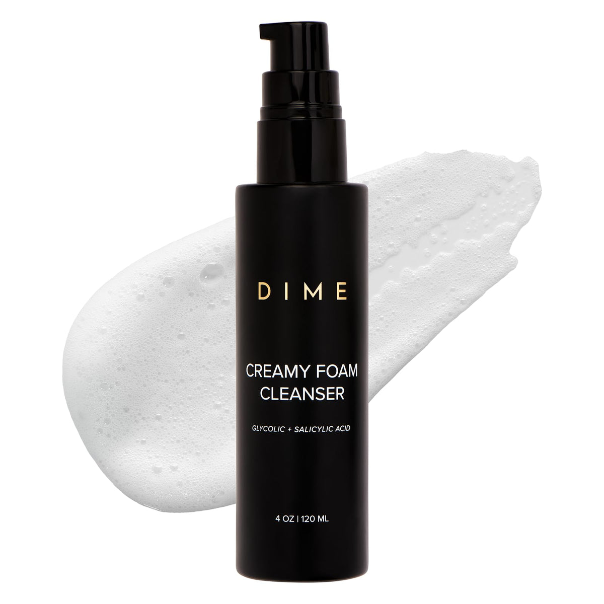 DIME front packaging showing cleanser and clean formulation benefits