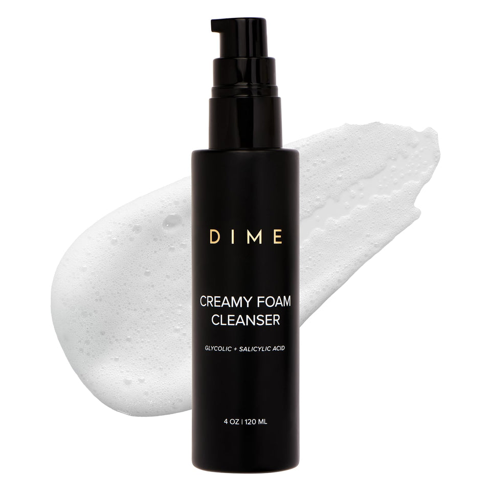 DIME front packaging showing cleanser and clean formulation benefits