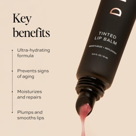 DIME Desert Rose balm texture close-up highlighting creamy hydration and smooth finish