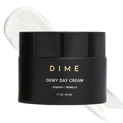 DIME Dewy Day Cream front packaging showing clean design and benefit