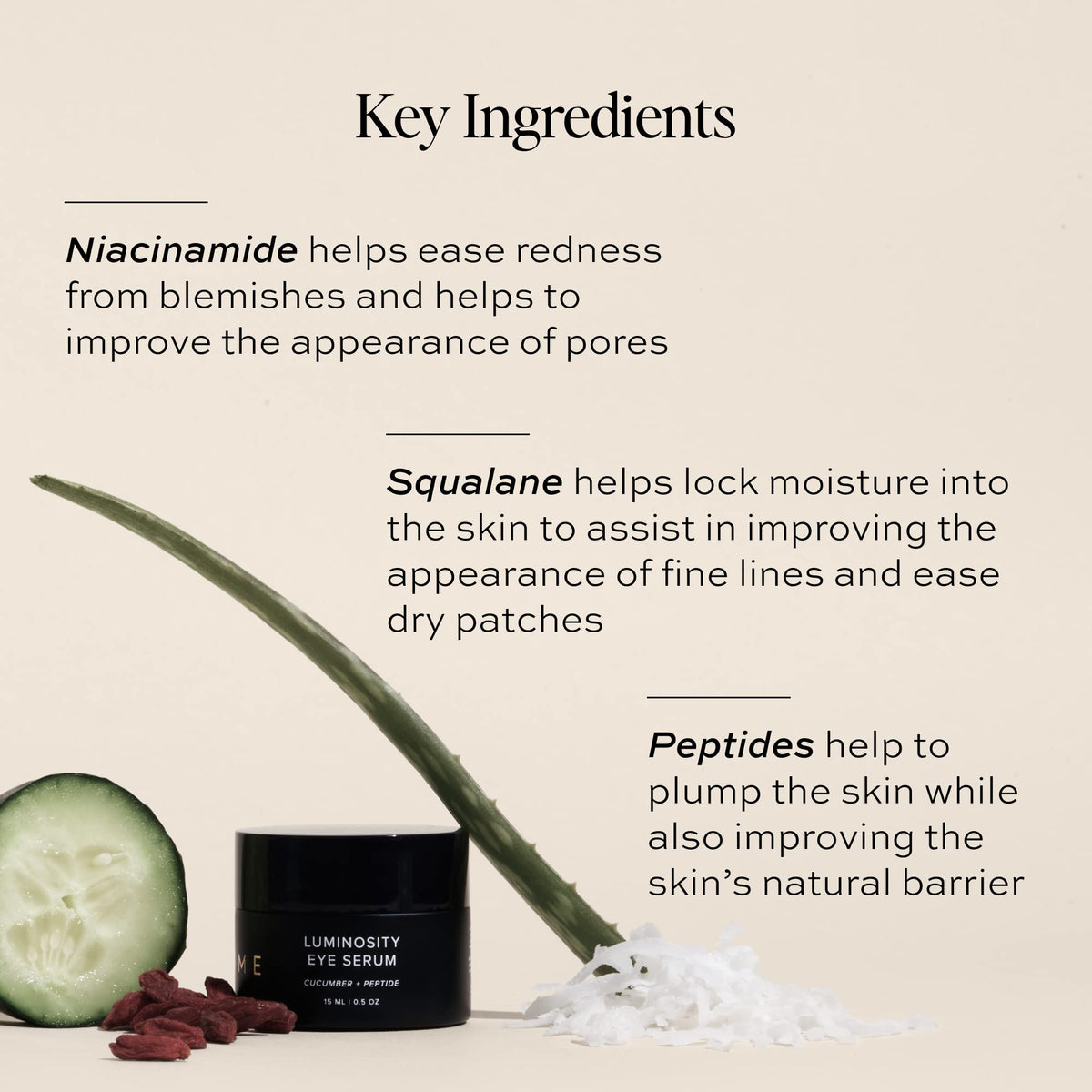 DIME goji berry ingredient close-up for antioxidant brightening benefit