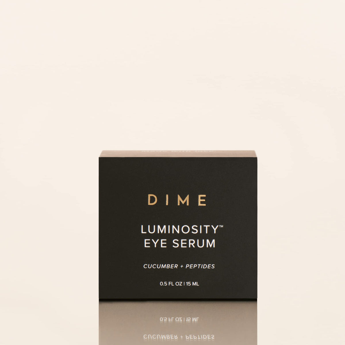 DIME serum held in hand to show scale and travel-friendly size benefit