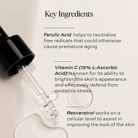 DIME ingredient flatlay with vitamin C and antioxidants for protection
