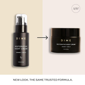 DIME open jar texture demonstrating creamy hydration and spreadability
