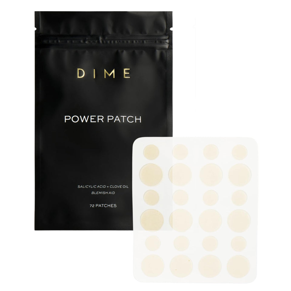 DIME front packaging showing 72-count patch supply and benefits
