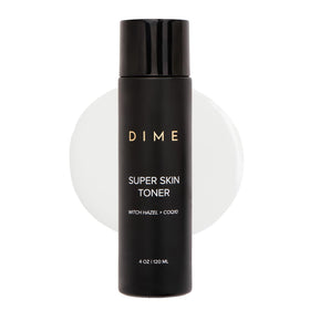 DIME Super Skin Toner front bottle shows clean packaging and benefits