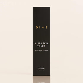 DIME toner on bathroom shelf lifestyle image promoting daily use
