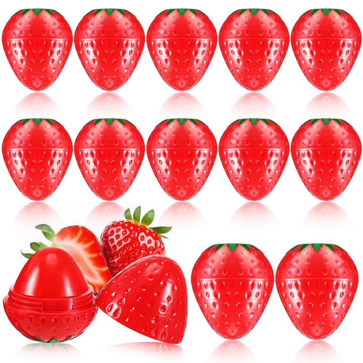 Dimsile front packaging showing 12 strawberry balms and clear benefit of gift-ready set