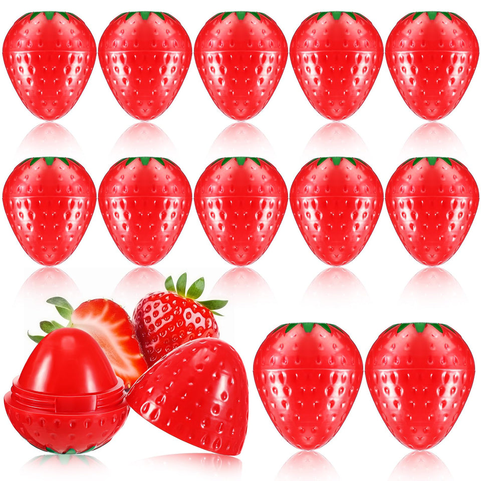 Dimsile front packaging showing 12 strawberry balms and clear benefit of gift-ready set
