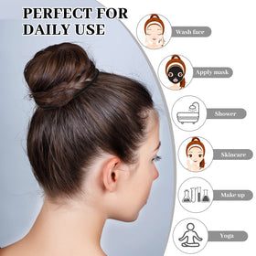 Dingion used in a thick ponytail on model showing strong, gentle grip