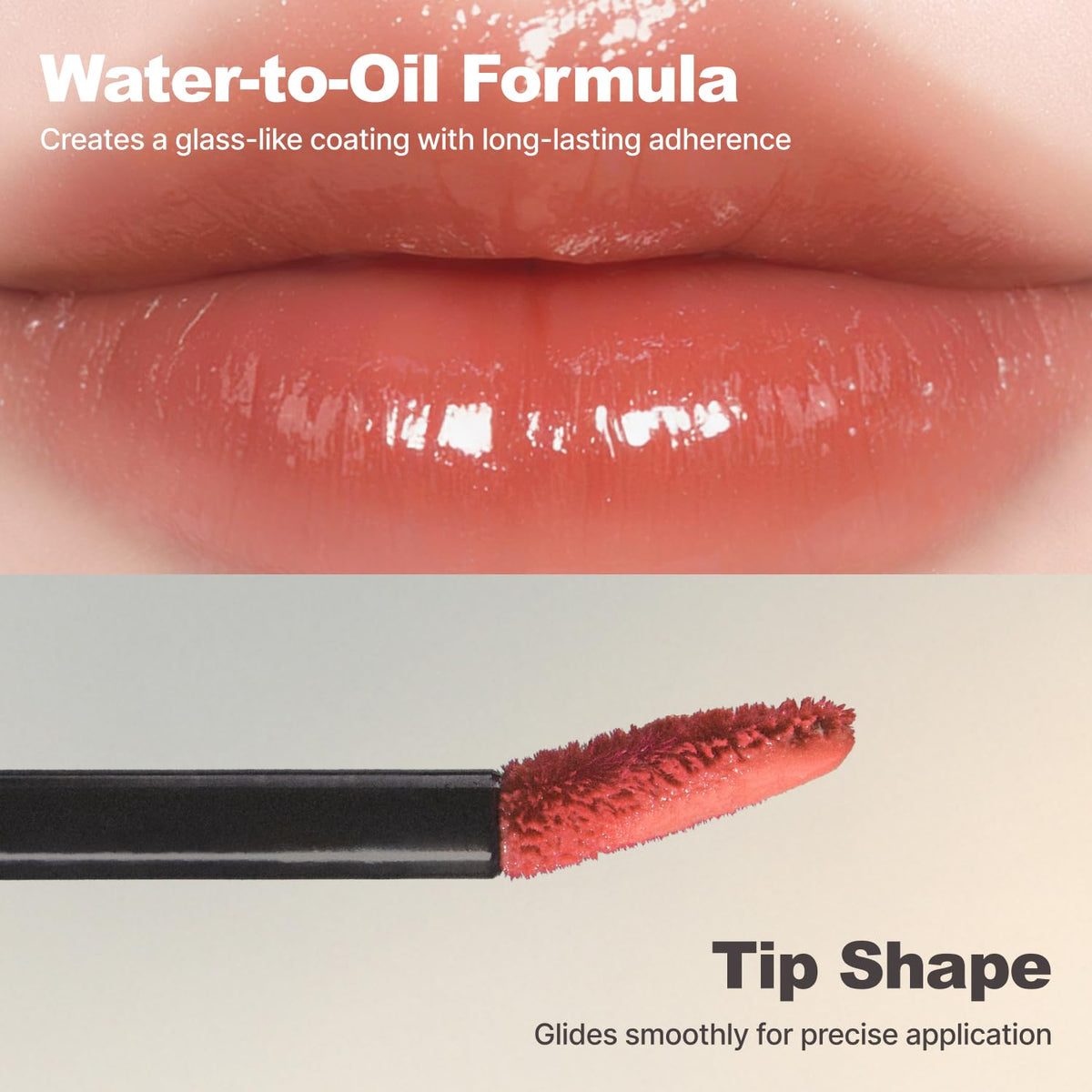 DINTO on lips showing warm soft nude and natural blurred edge
