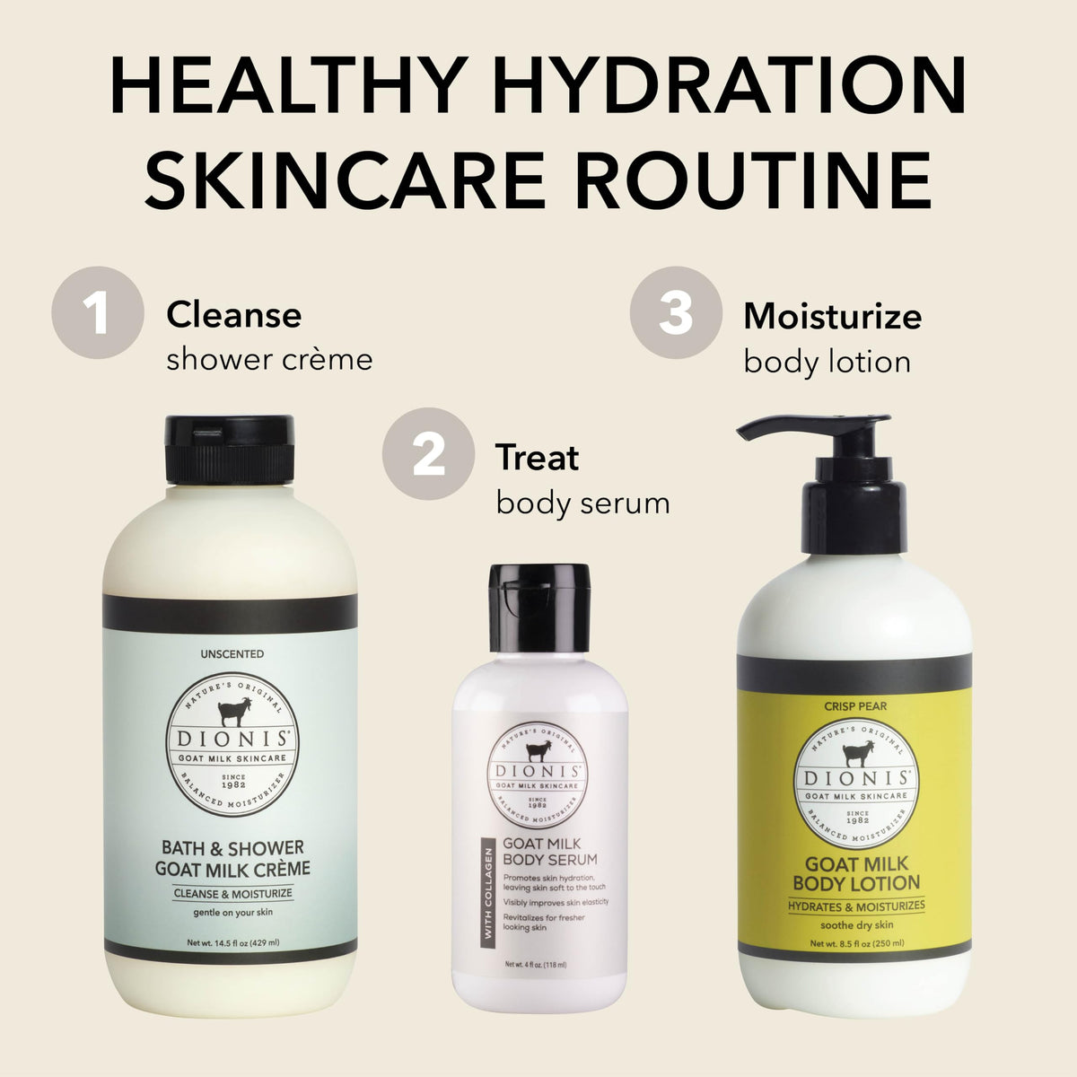 Dionis pear and botanical ingredients visual suggesting fresh fragrance benefit