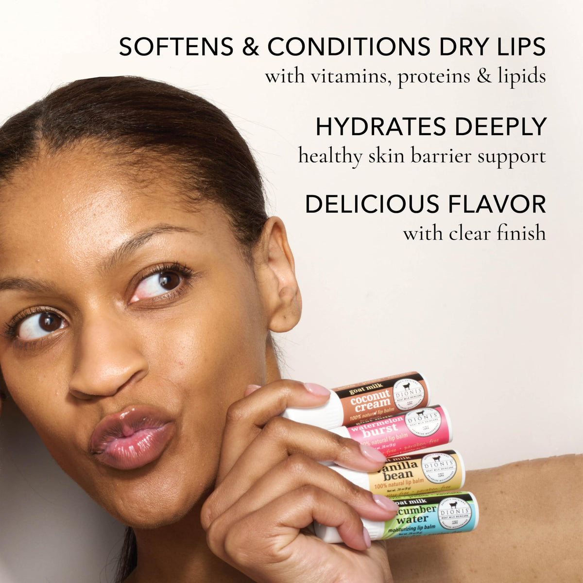 Dionis ingredient shot with beeswax and shea butter emphasizing natural nourishment benefit