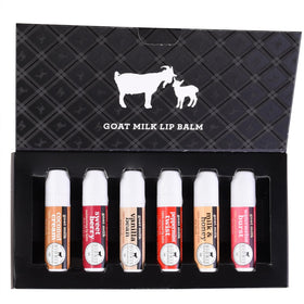 Dionis front packaging showing six jumbo lip balms and benefits