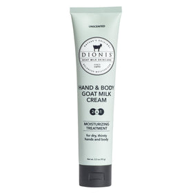 Dionis lotion front tube showing label and travel-friendly size benefit