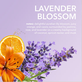 Dionis product with lavender sprigs, highlights natural scent and soothing benefit