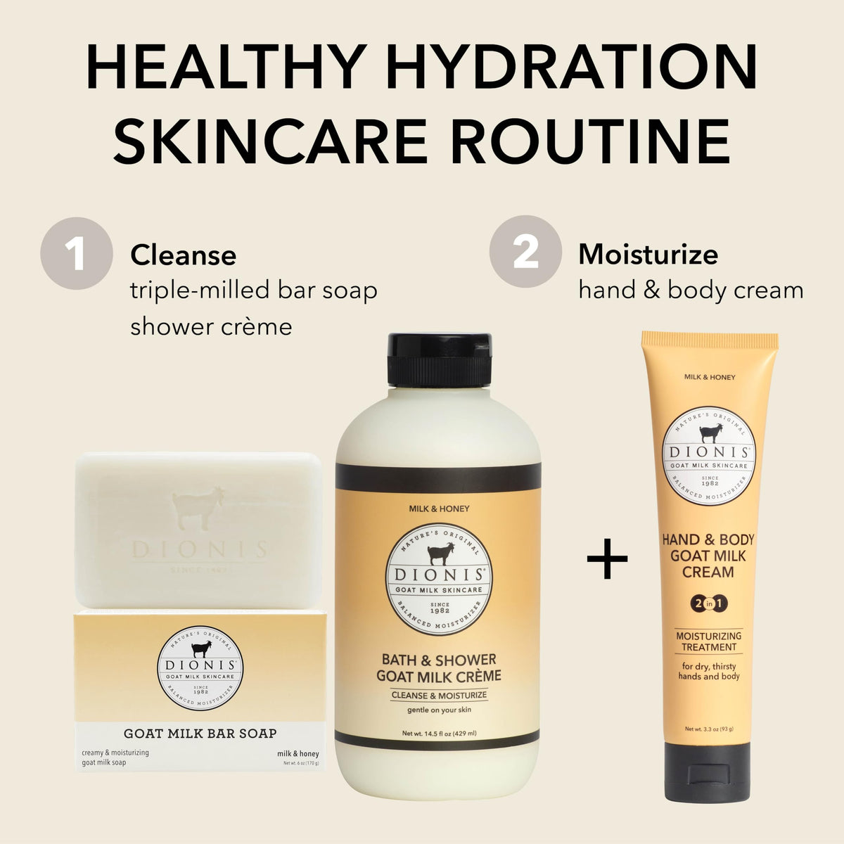 Dionis bottle on bathroom shelf in lifestyle setting promoting daily ritual use