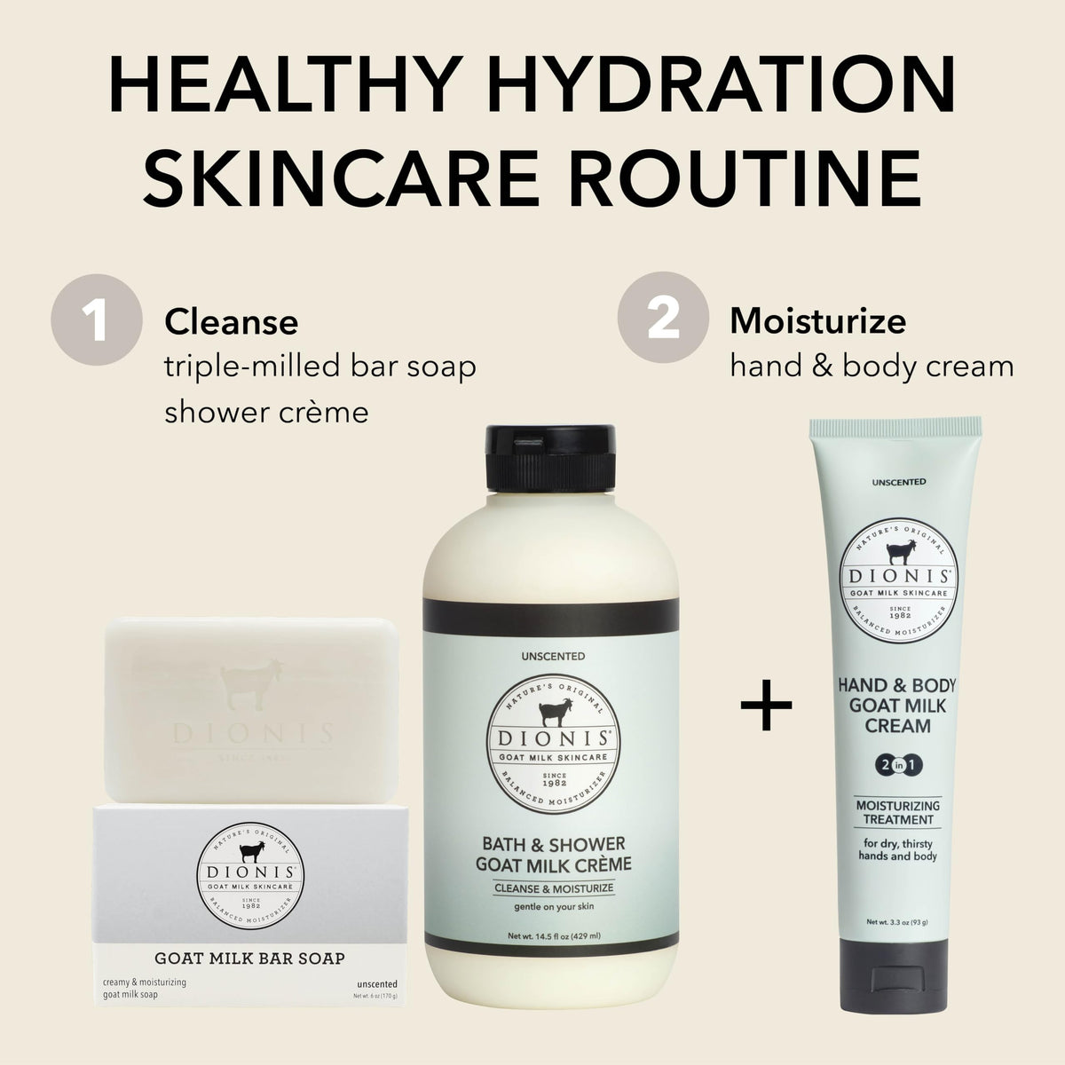 Dionis lotion on nightstand suggesting bedtime moisturizing ritual