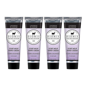 Dionis front packaging showing four 1 oz lavender blossom tubes for easy travel
