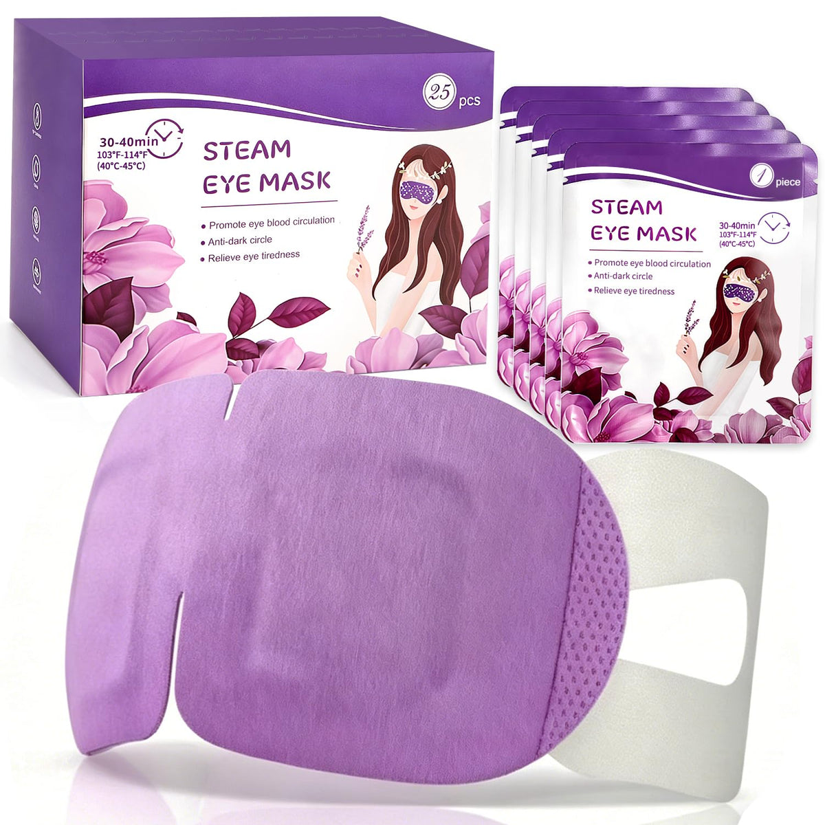 DIOOSVGFH front packaging showing 25-pack and benefits for easy storage