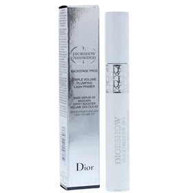 Dior application in use: primer on lashes before mascara for amplified volume benefit