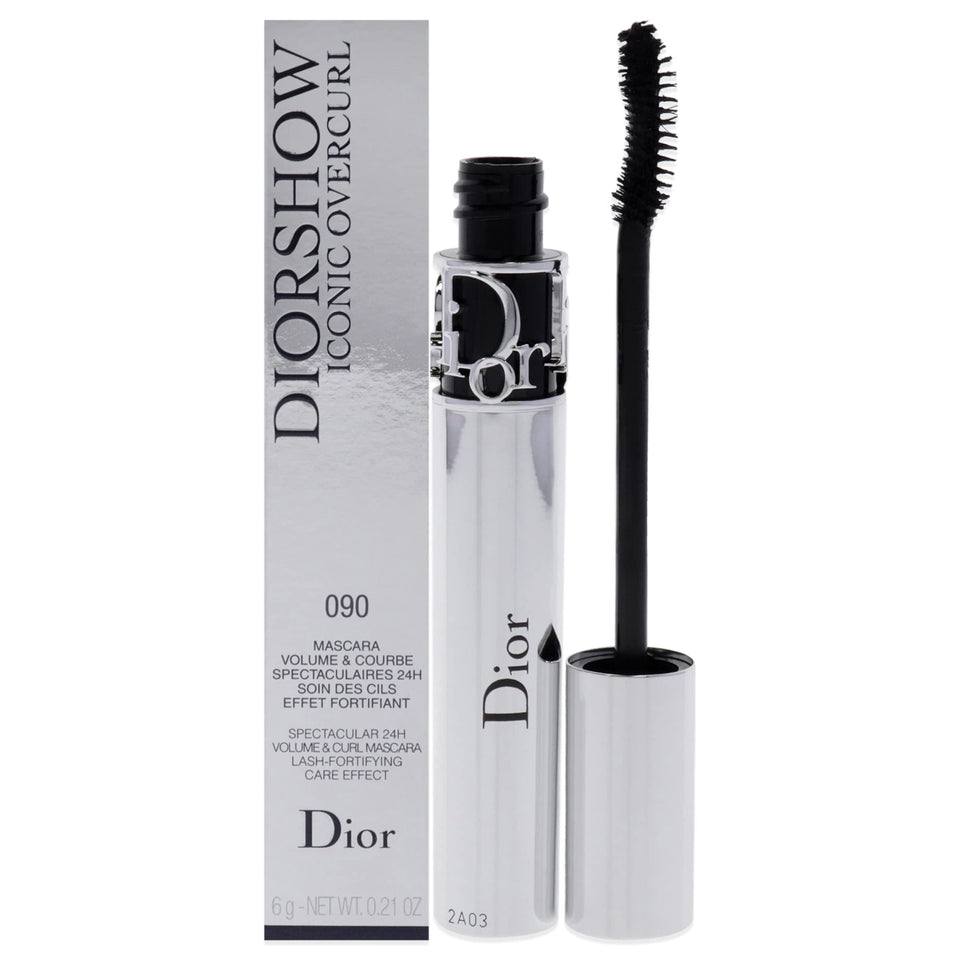 Dior Diorshow Iconic Overcurl front packaging showing tube and shade for bold lashes benefit