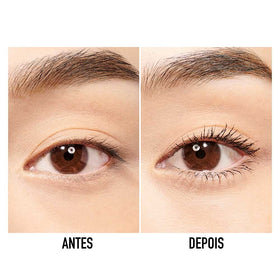 Dior before and after lashes demonstrating curl and thickness