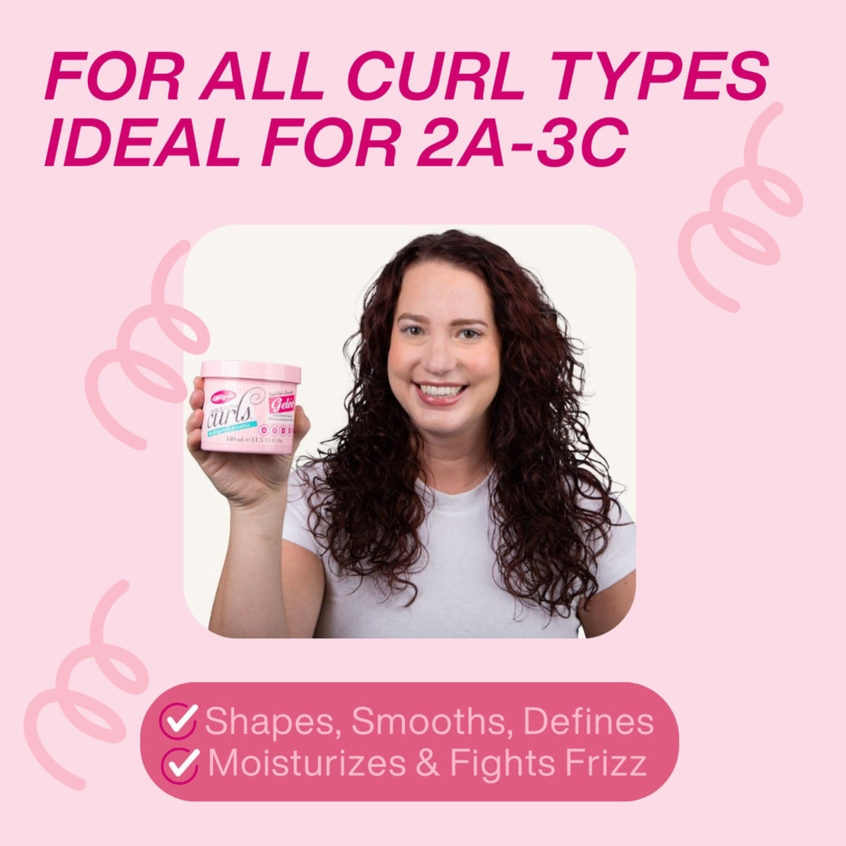 Dippity Do finished curls after diffusing for long-lasting shape