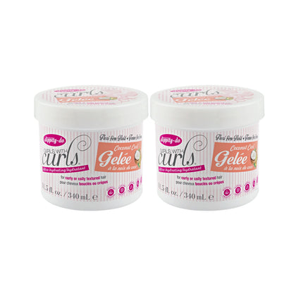 dippity-do front packaging showing duo and coconut scent benefit