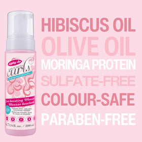 Dippity Do hibiscus and olive oil ingredient focus nourishing curls