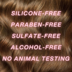 Dippity Do label closeup highlighting alcohol‑free and cruelty‑free claims