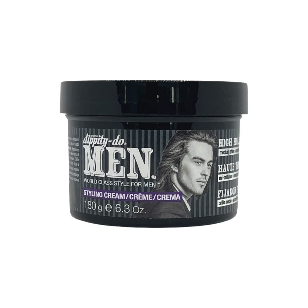 Dippity Do front view of 6.3 oz styling cream showing label and high-hold benefit
